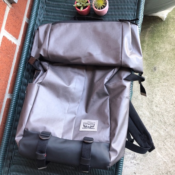 levis roll top backpack